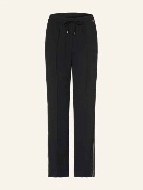 Zdjęcie produktu Marc Cain Spodnie Typu Marlena Washington Z Paskami Z Galonu schwarz 900 black new