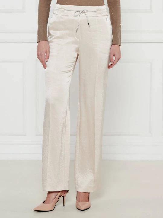 Zdjęcie produktu Marc Cain Spodnie WASHINGTON | Loose fit | regular waist ecru