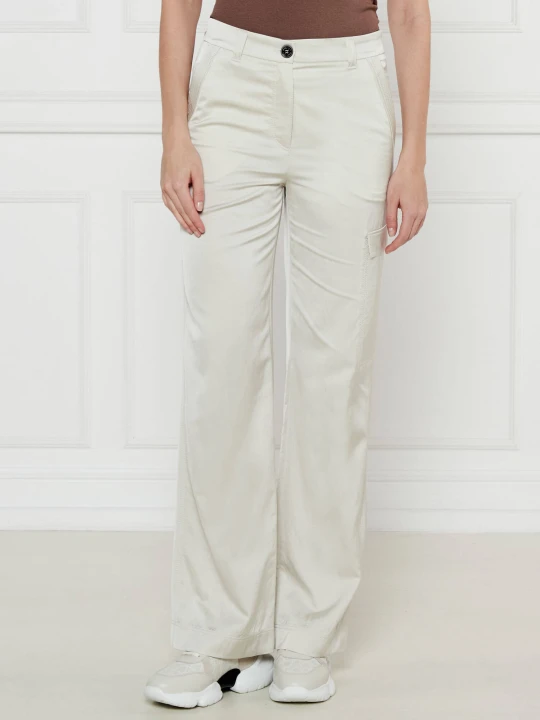 Zdjęcie produktu Marc Cain Spodnie WIGAN | Loose fit | high waist ecru