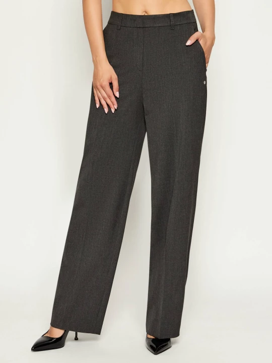 Zdjęcie produktu Marc Cain Spodnie WUKARI | Relaxed fit | high waist grafitowy