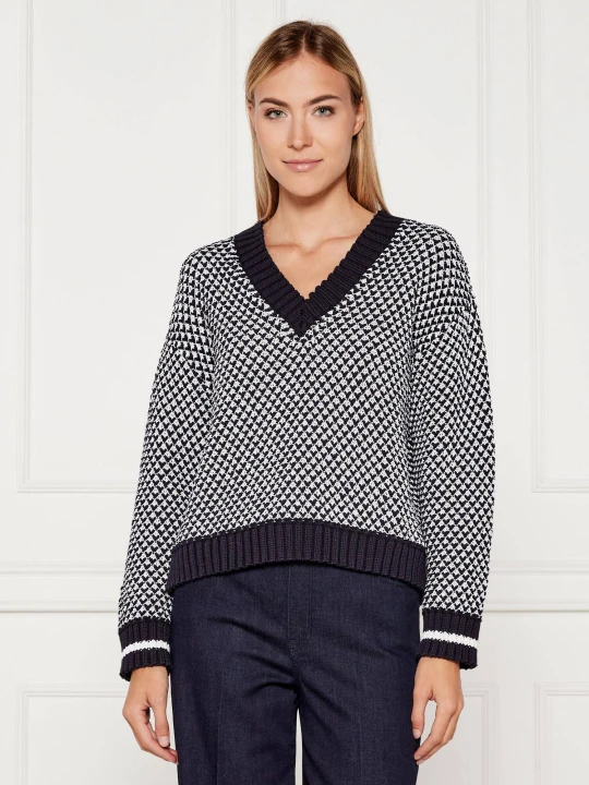 Zdjęcie produktu Marc Cain Sweter | Loose fit granatowy