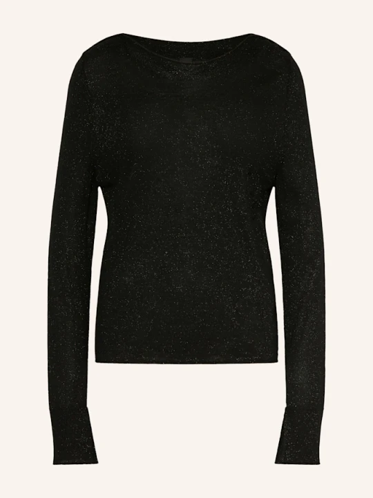 Zdjęcie produktu Marc Cain Sweter Z Błyszczącą Przędzą schwarz 900 BLACK