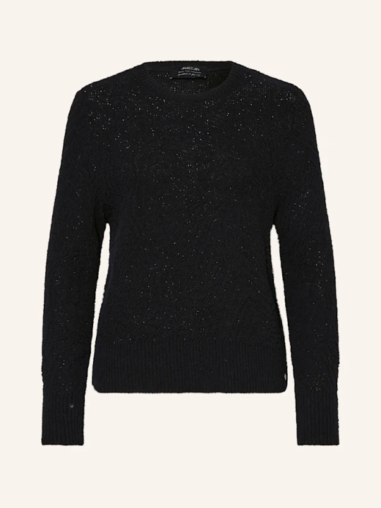 Zdjęcie produktu Marc Cain Sweter Z Błyszczącą Przędzą schwarz 900 BLACK