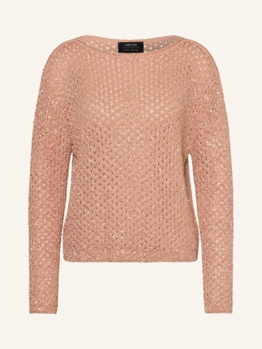 Zdjęcie produktu Marc Cain Sweter Z Cekinami rosa 217 peach beige