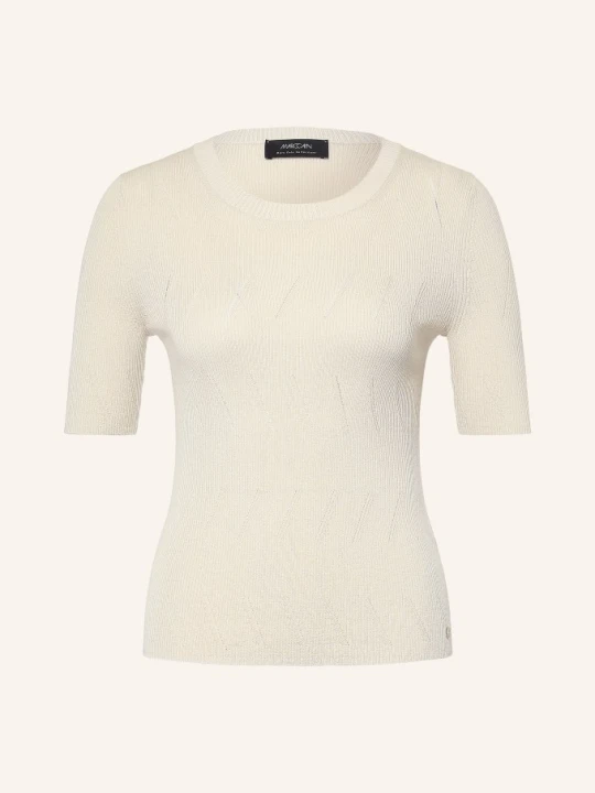 Zdjęcie produktu Marc Cain Sweter Z Dzianiny Z Brokatową Przędzą gelb 126 lamb`s wool
