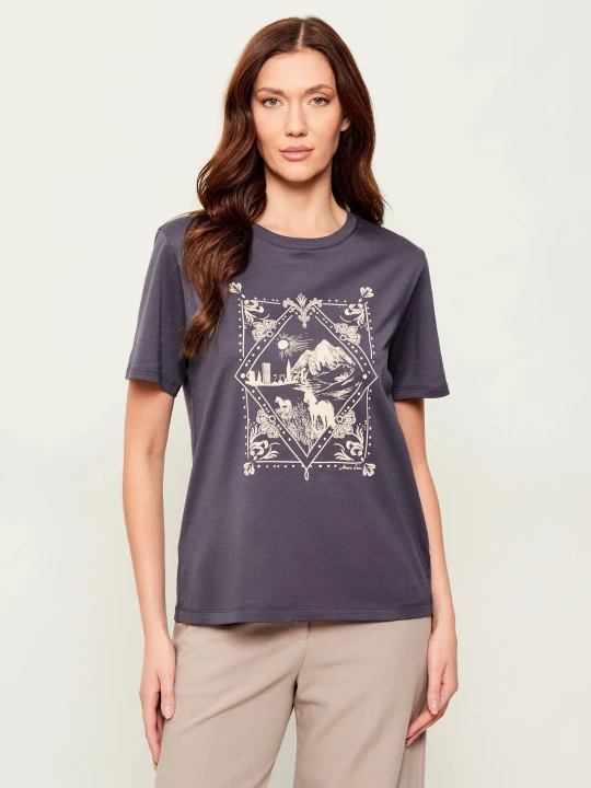 Zdjęcie produktu Marc Cain T-shirt | Loose fit fioletowy