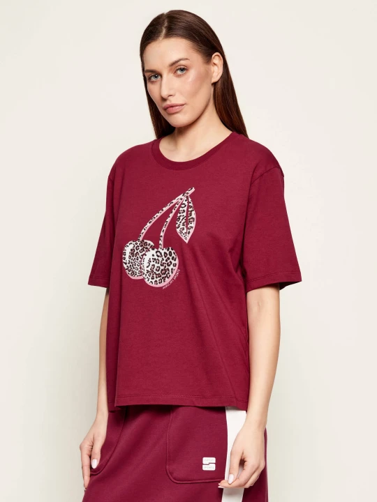 Zdjęcie produktu Marc Cain T-shirt | Regular Fit bordowy