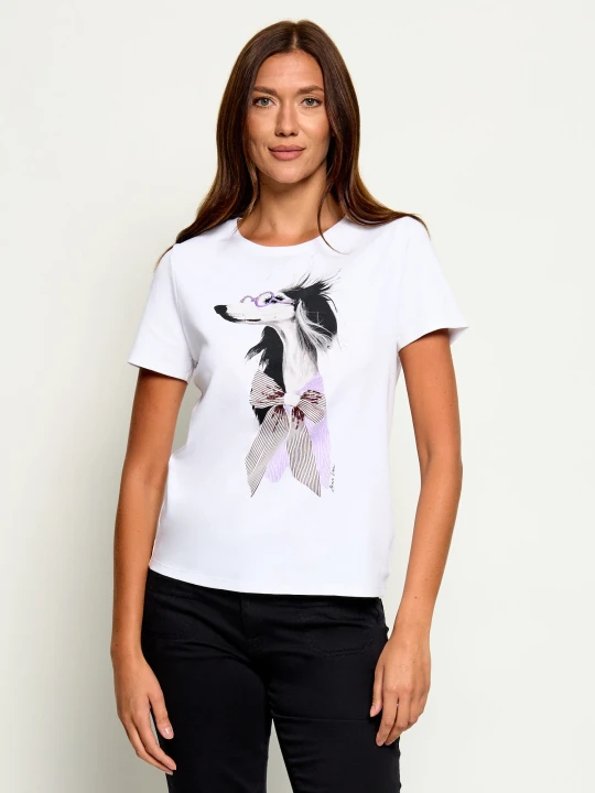 Zdjęcie produktu Marc Cain T-shirt | Regular Fit biały