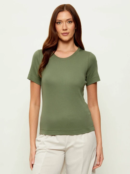 Zdjęcie produktu Marc Cain T-shirt | Slim Fit oliwkowy