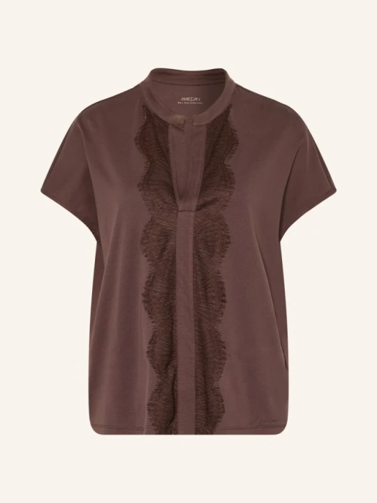Zdjęcie produktu Marc Cain T-Shirt Z Koronką braun 697 seal brown