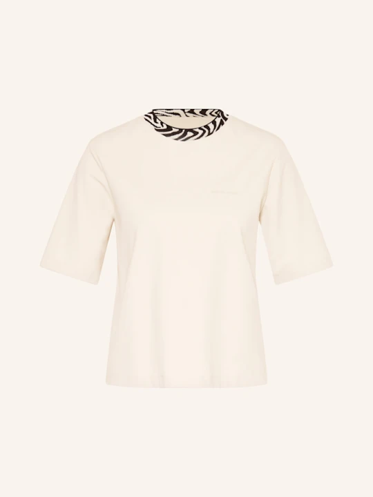 Zdjęcie produktu Marc Cain T-Shirt Z Obszyciem Ozdobnymi Kamykami beige