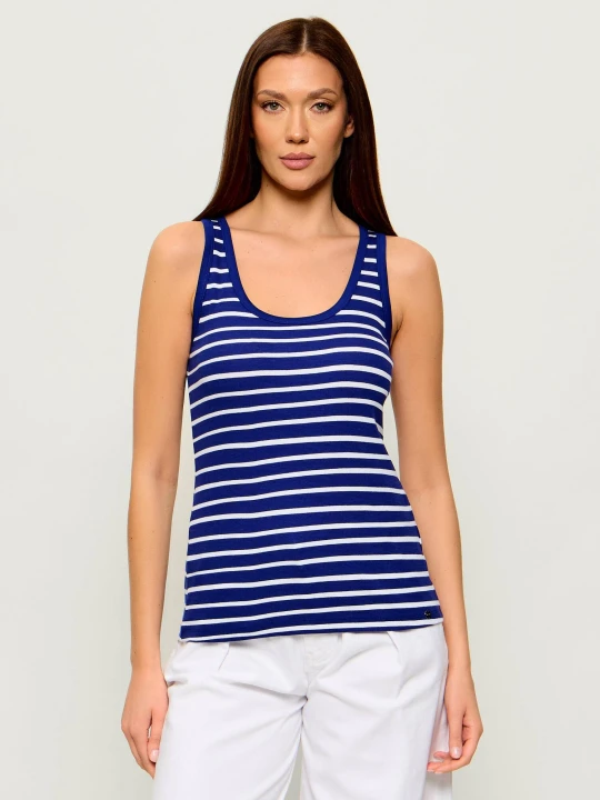 Zdjęcie produktu Marc Cain Top | Slim Fit granatowy