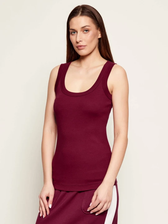 Zdjęcie produktu Marc Cain Top | Slim Fit bordowy