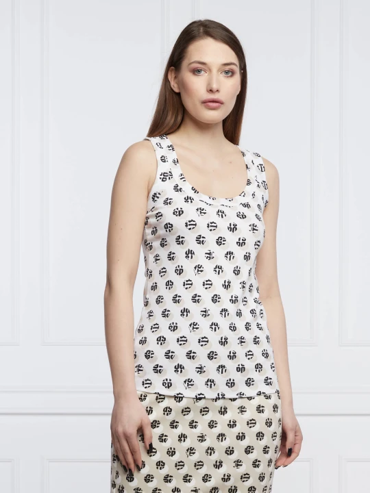 Zdjęcie produktu Marc Cain Top | Slim Fit biały