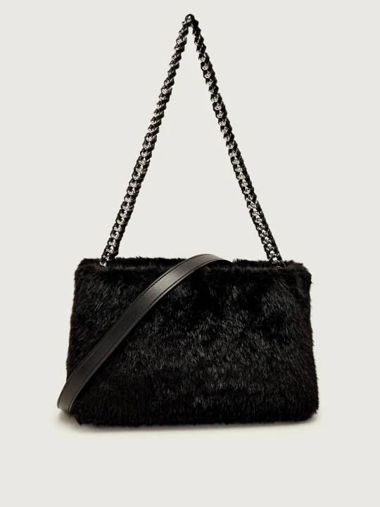Zdjęcie produktu Marc Cain Torebka na ramię | shearling czarny