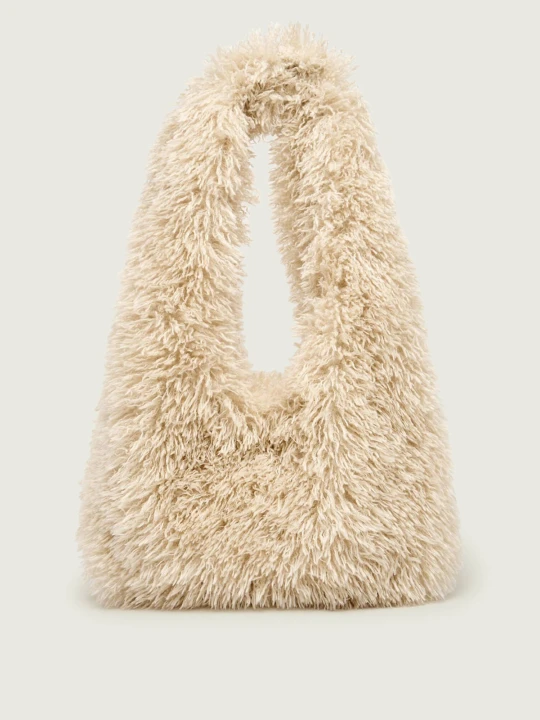Zdjęcie produktu Marc Cain Torebka na ramię | shearling ecru