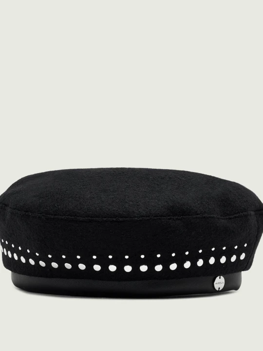 Zdjęcie produktu Marc Cain Wełniany beret czarny