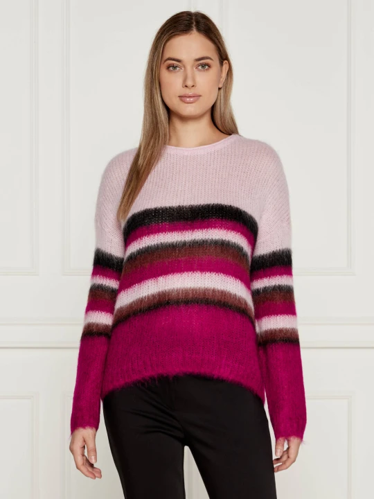 Zdjęcie produktu Marc Cain Wełniany sweter | Oversize fit różowy