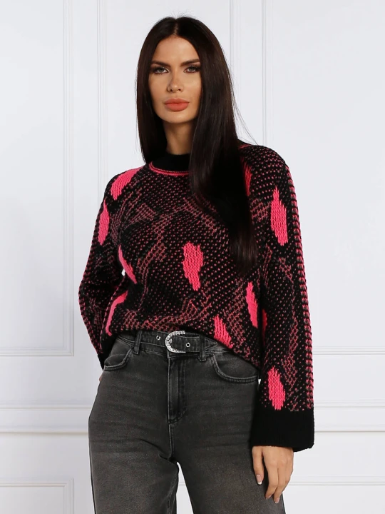 Zdjęcie produktu Marc Cain Wełniany sweter | Regular Fit czarny