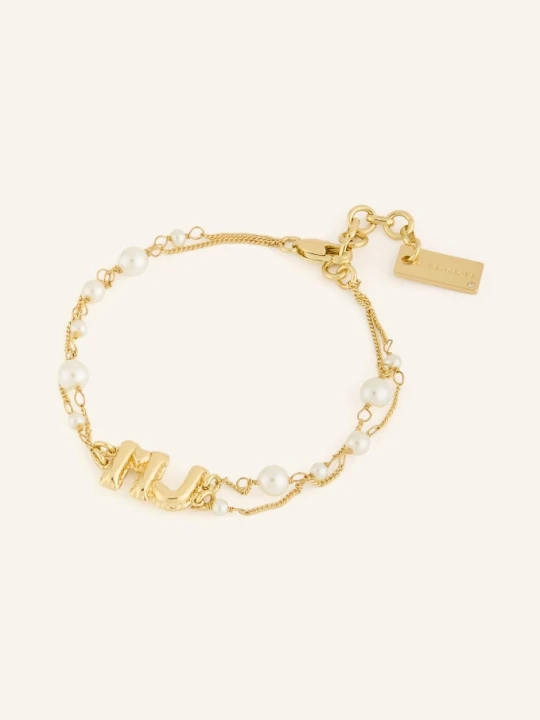 Zdjęcie produktu Marc Jacobs Bransoletka The Pearl Mj Balloon Bracelet gold