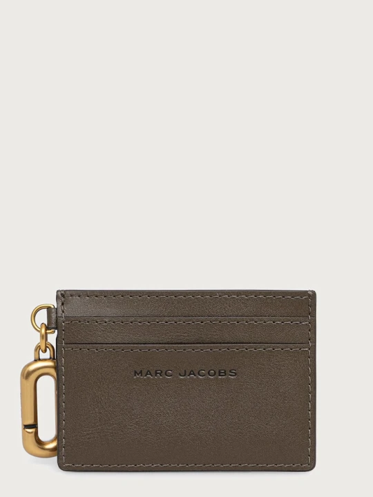 Zdjęcie produktu MARC JACOBS etui na karty damskie skórzane CARD CASE zielony