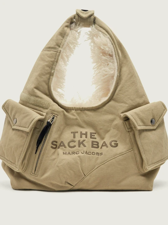 Zdjęcie produktu Marc Jacobs Hobo Sack Bag In Cargo Fur Canvas | shearling zielony