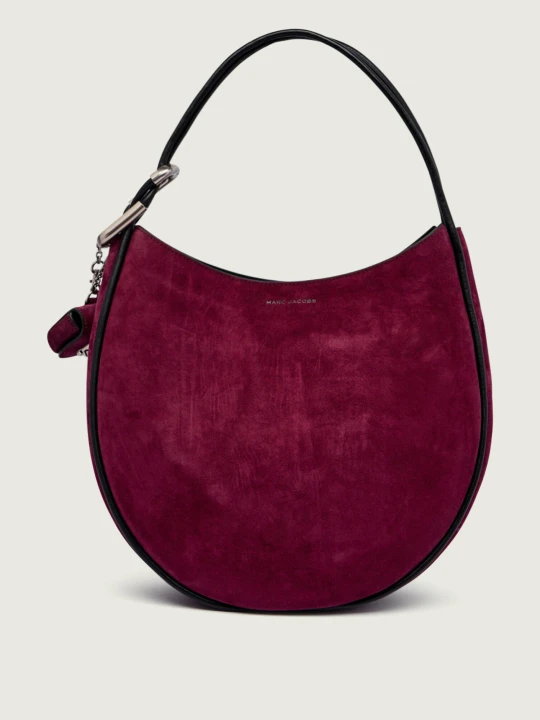 Zdjęcie produktu Marc Jacobs Hobo + saszetka The Suede Large Dual | zamsz bordowy