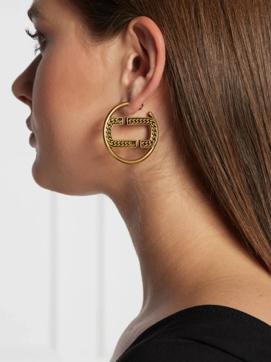 Zdjęcie produktu Marc Jacobs Kolczyki ST. MARC HOOPS złoty