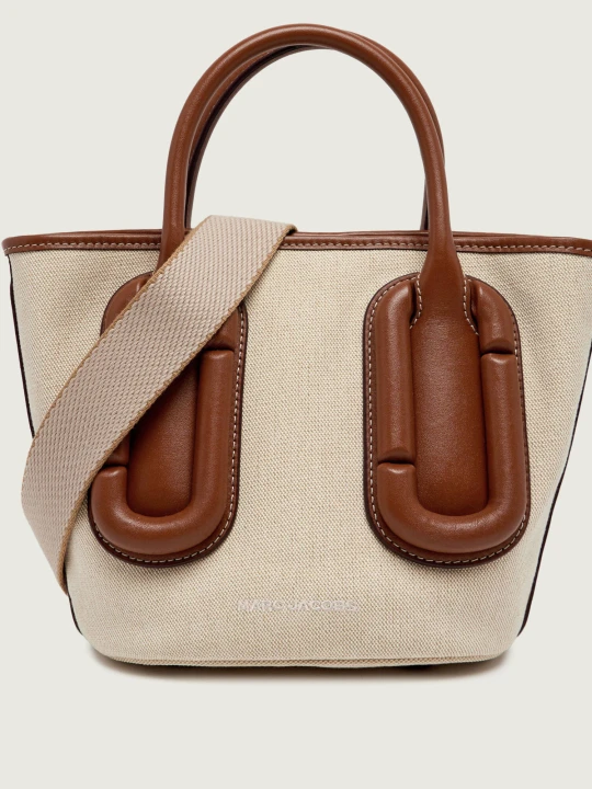Zdjęcie produktu Marc Jacobs Kuferek Babe Small Tote In Canvas | z dodatkiem skóry beżowy