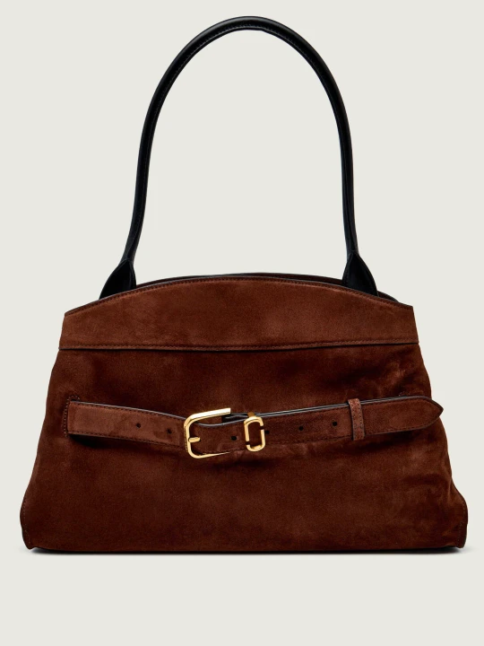 Zdjęcie produktu Marc Jacobs Shopperka The Dakota | zamsz brązowy