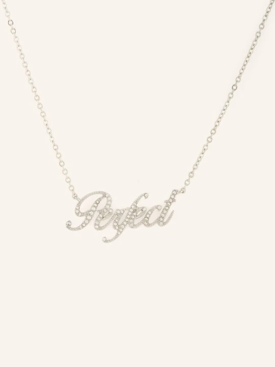 Zdjęcie produktu Marc Jacobs Naszyjnik The Perfect Pave Necklace silber SREBRNY