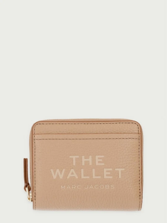 Zdjęcie produktu MARC JACOBS portfel damski skórzany THE WALLET MINI beżowy
