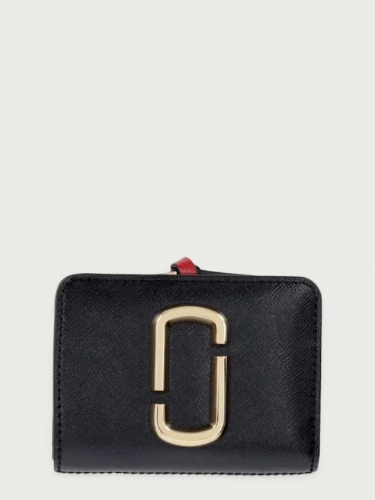 Zdjęcie produktu MARC JACOBS portfel damski skórzany THE SNAPSHOT czarny