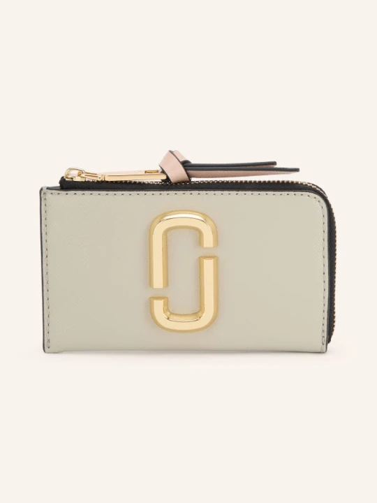 Zdjęcie produktu Marc Jacobs Portfel Z Skóry Saffiano The Snapshot Top Zip Multi Wallet grau
