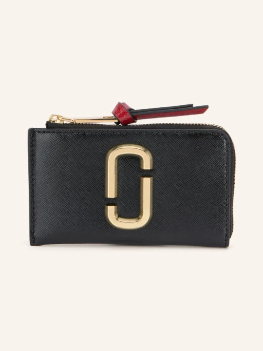 Zdjęcie produktu Marc Jacobs Portfel Z Skóry Saffiano The Snapshot Top Zip Multi Wallet schwarz