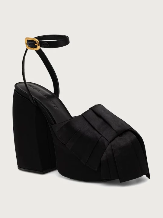 Zdjęcie produktu MARC JACOBS sandały na słupku THE BOW PLATFORM HEEL czarny
