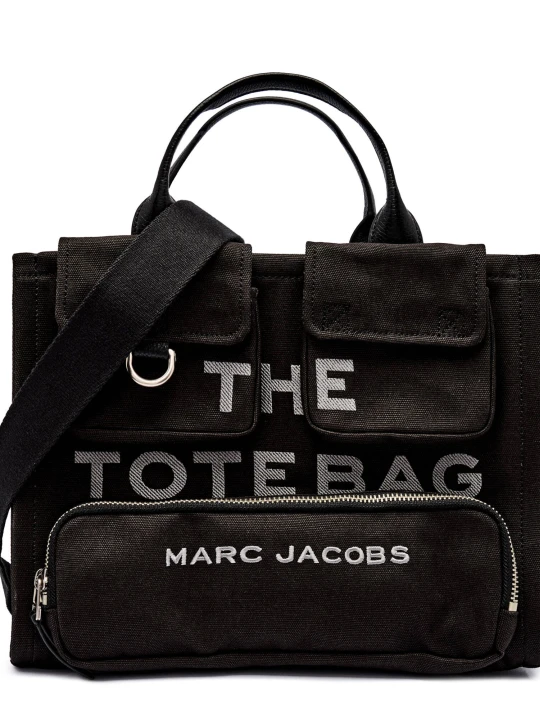 Zdjęcie produktu Marc Jacobs Shopperka The Cargo Canvas Medium Tote Bag czarny