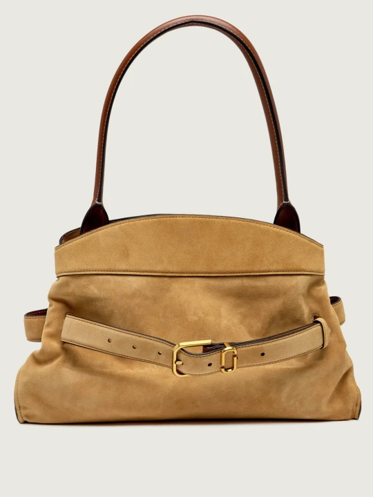 Zdjęcie produktu Marc Jacobs Shopperka The Dakota | zamsz beżowy
