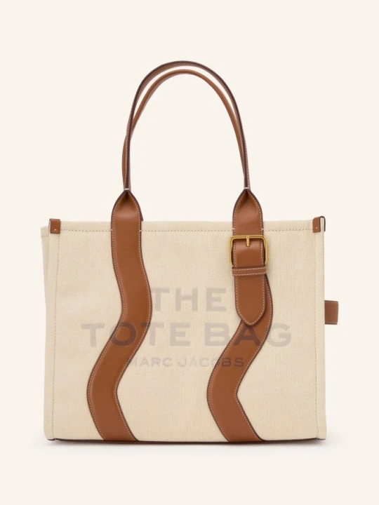 Zdjęcie produktu Marc Jacobs Shopperka The Wavy Canvas Large Tote Bag beige