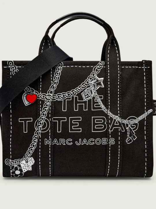Zdjęcie produktu Marc Jacobs Shopperka Trompe L''Oeil Charm Tote Bag czarny