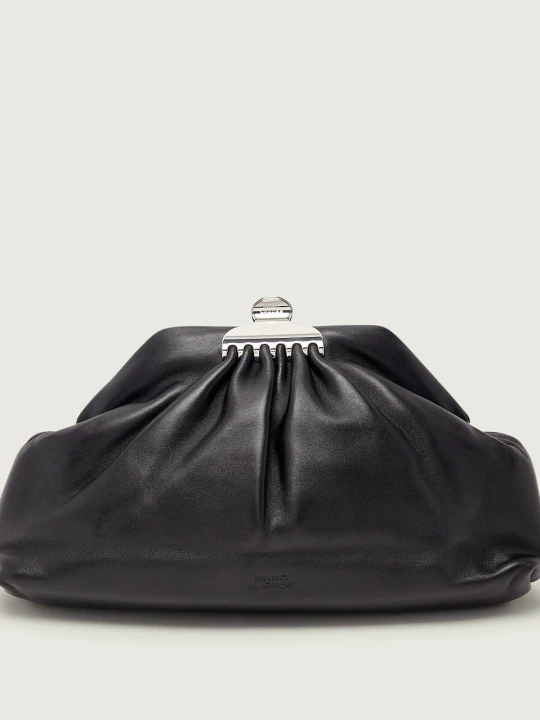 Zdjęcie produktu Marc Jacobs Skórzana kopertówka The Glam Clutch czarny