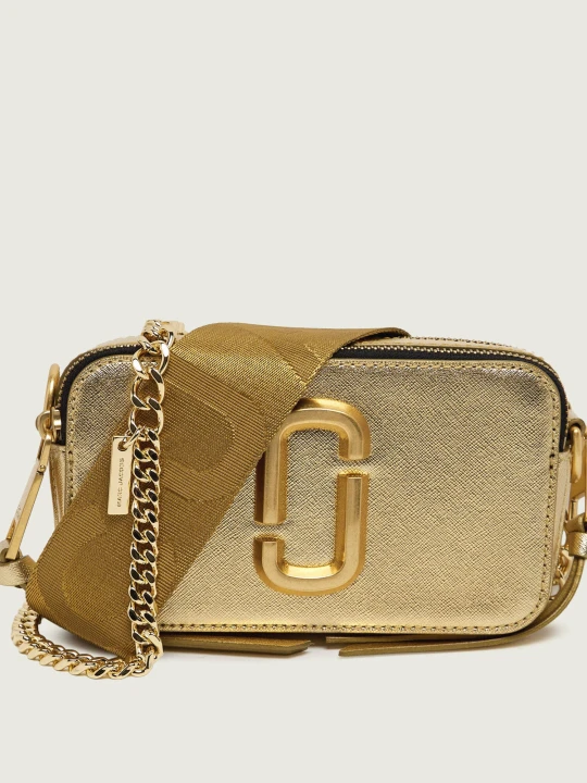 Zdjęcie produktu Marc Jacobs Skórzana listonoszka Snapshot złoty