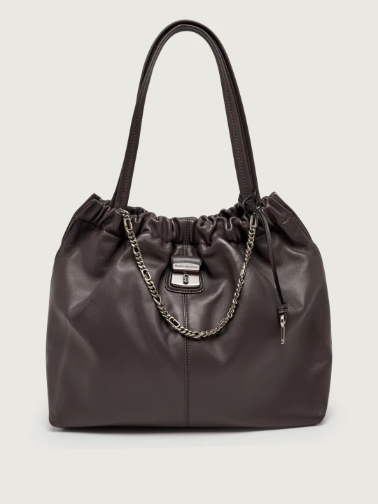 Zdjęcie produktu Marc Jacobs Skórzana shopperka Cristina grafitowy