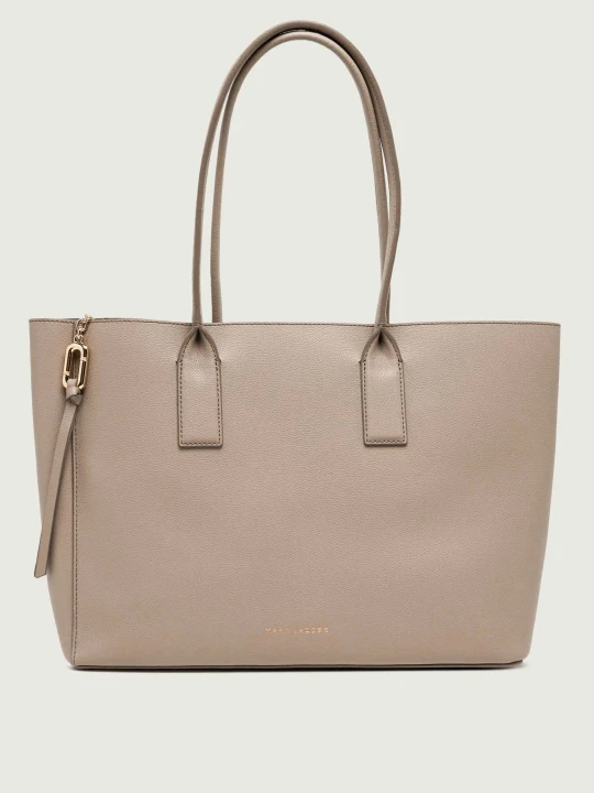 Zdjęcie produktu Marc Jacobs Skórzana shopperka Pop J Marc Work Tote beżowy