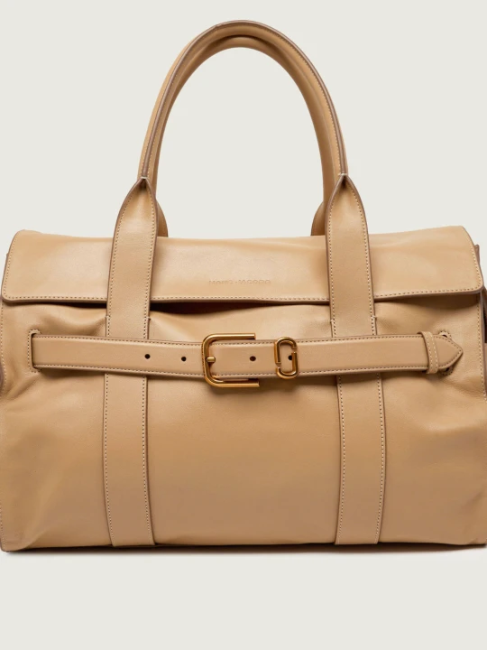 Zdjęcie produktu Marc Jacobs Skórzana shopperka The Dakota Tote beżowy