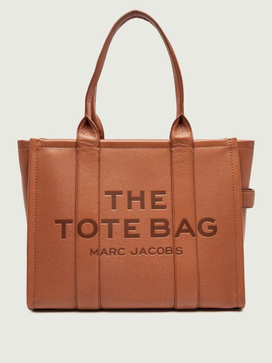 Zdjęcie produktu Marc Jacobs Skórzana shopperka THE LARGE TOTE brązowy