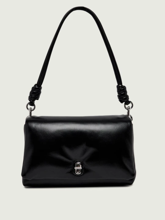 Zdjęcie produktu Marc Jacobs Skórzana torebka na ramię Puffy Smooth Dual Bag czarny