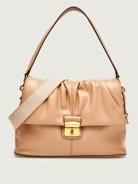 Zdjęcie produktu Marc Jacobs Skórzana torebka na ramię The Cristina Messenger beżowy