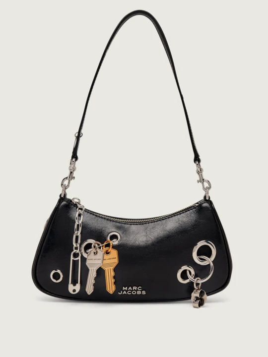 Zdjęcie produktu Marc Jacobs Skórzana torebka na ramię The Grommet Charm czarny