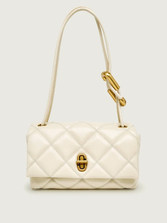 Zdjęcie produktu Marc Jacobs Skórzana torebka na ramię THE MINI DUAL ecru
